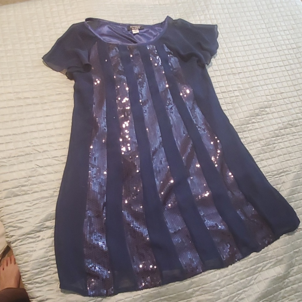 Essentials by ABS sequined trapeze minidress